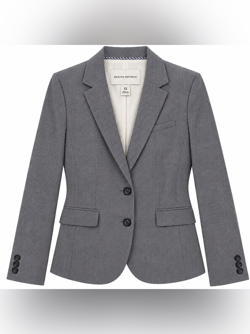 Banana Republic Women’s Gray 2-Piece Tailored Pant Suit
